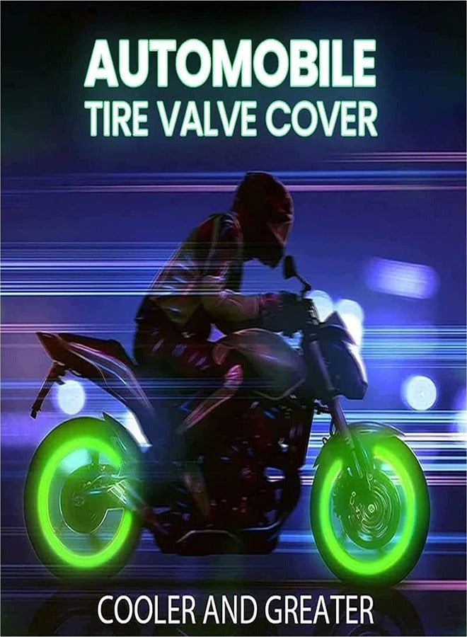 Generic Fluorescent Tire Valve Stem Caps，20 Pcs Glow in the Dark Tire Valve CoversFluorescent Tire Valve Stem Caps Tire Valve Caps for Car, Truck, SUV, Motorcycles, Bike (5 Colors)  - Image 5