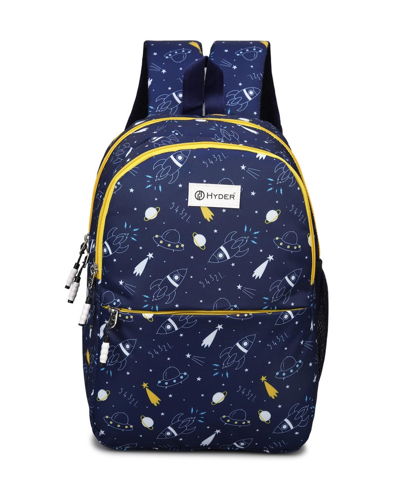 HYDER Kids 20L Zippy Rocket Backpack Best Stylish Waterproof Lightweight Casual/Picnic/Tuition/School Bag for Children Boys And Girls (Navy Blue) - Image 1