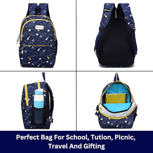 HYDER Kids 20L Zippy Rocket Backpack Best Stylish Waterproof Lightweight Casual/Picnic/Tuition/School Bag for Children Boys And Girls (Navy Blue) - Image 2