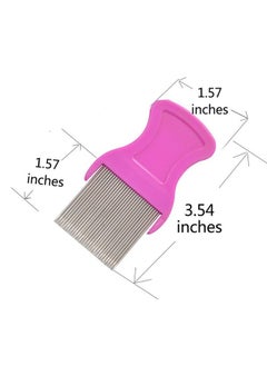 ZYOUNG zYoung 4 Pcs Head Hair Comb Including 2 Pieces Hair Comb Double Sided 2 Pieces Removal Dandruff Comb with Metal Teeth  - Image 3