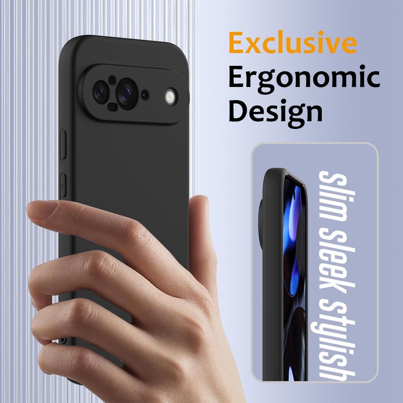 HuHa Protective Cover For Google Pixel 9 Shockproof Silicone Magsafe Phone Case(Black) - Image 4