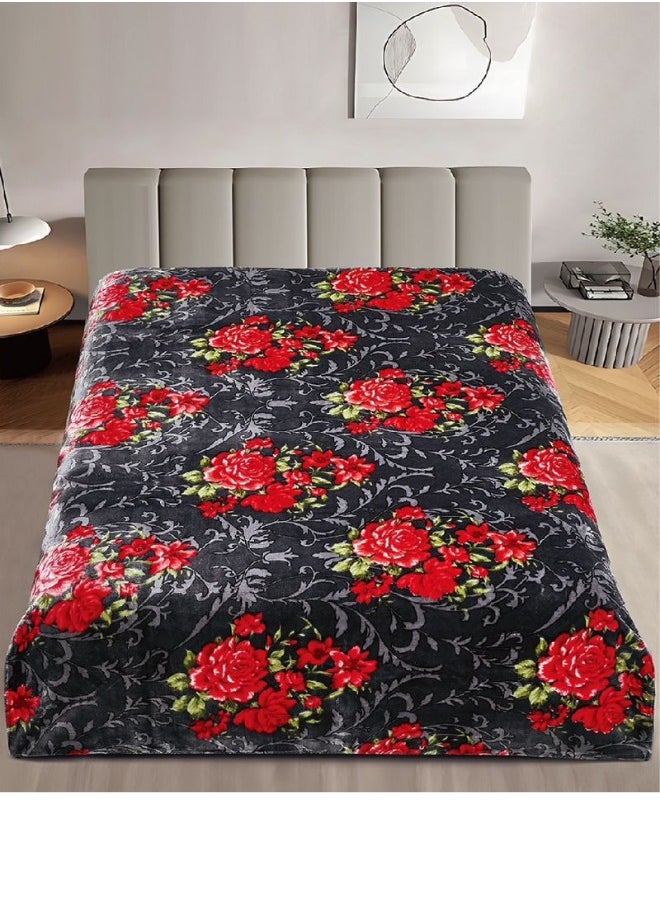 SMART HOME Luxury Double-Sided Winter Blanket - Soft, Silky, and Luxuriously Textured Double-Layer Bed Blanket - 4 kg - 200x230 cm - Heavy Blanket, Textured Blanket, Thick Double-Layer Winter Blanket - Ideal for Sleeping and Winter Furnishings  - Image 3