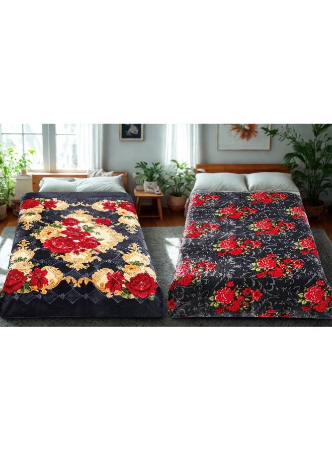 SMART HOME Luxury Double-Sided Winter Blanket - Soft, Silky, and Luxuriously Textured Double-Layer Bed Blanket - 4 kg - 200x230 cm - Heavy Blanket, Textured Blanket, Thick Double-Layer Winter Blanket - Ideal for Sleeping and Winter Furnishings  - Image 4