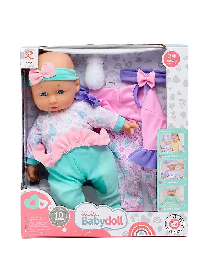 Babies & More Babies & More Girls Multicolor Doll Toy