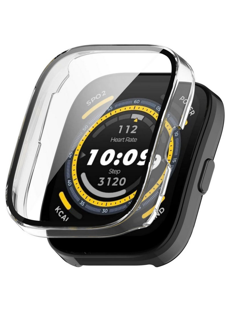 1PCS Glass Case For Amazfit Bip 5 Screen Protector All-around Bumper Shell Protective Cover For Amazfit Bip5 Replacement Accessories - Image 1