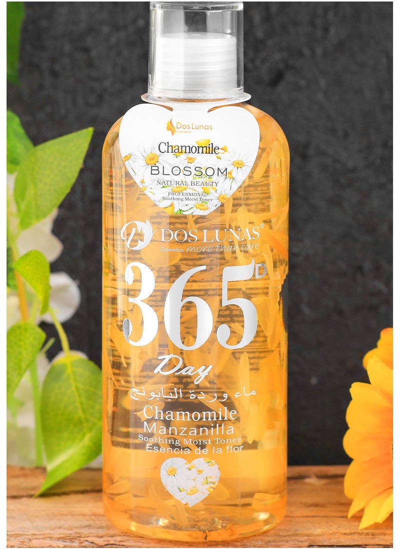 Chamomile rose water soothing facial toner