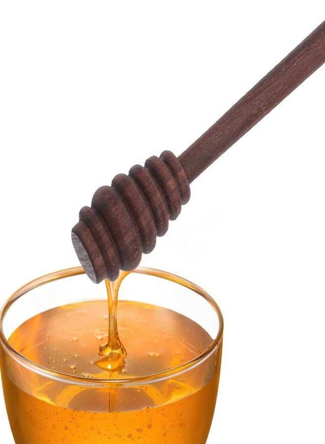 Hemobllo Wooden Honey Dipper 5.5In Food-Grade Grooved Wand Drizzles Syrup Jam Mess-Free for Tea Coffee Baking Jar - Image 1