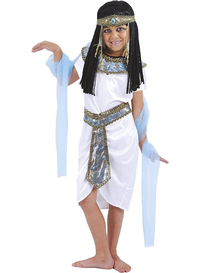 Ciao زي الأميرة المصرية للأطفال مقاس متوسط | زي الملكة كليوباترا من مصر القديمة | فستان تنكري للبنات لعيد الهالوين، الكرنفالات ومسرحيات المدرسة - Image 1