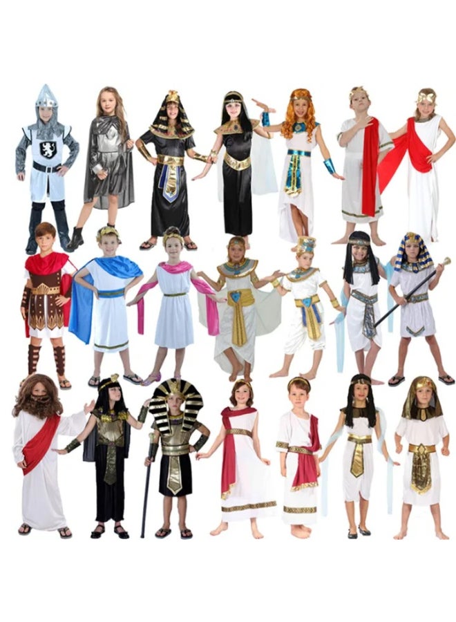 Ciao زي الأميرة المصرية للأطفال مقاس متوسط | زي الملكة كليوباترا من مصر القديمة | فستان تنكري للبنات لعيد الهالوين، الكرنفالات ومسرحيات المدرسة - Image 3