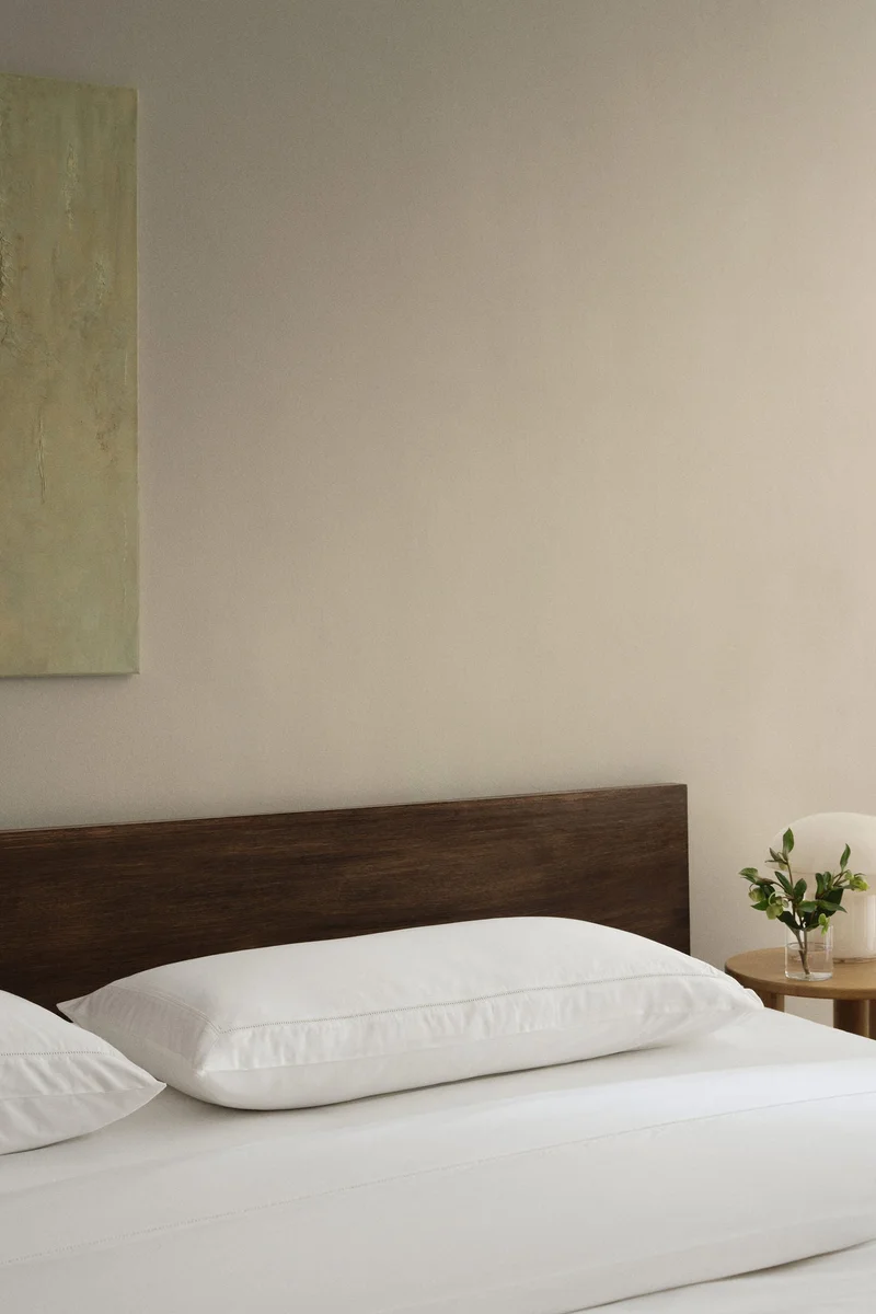 اتش اند ام غطاء وسادة من القطن المصري