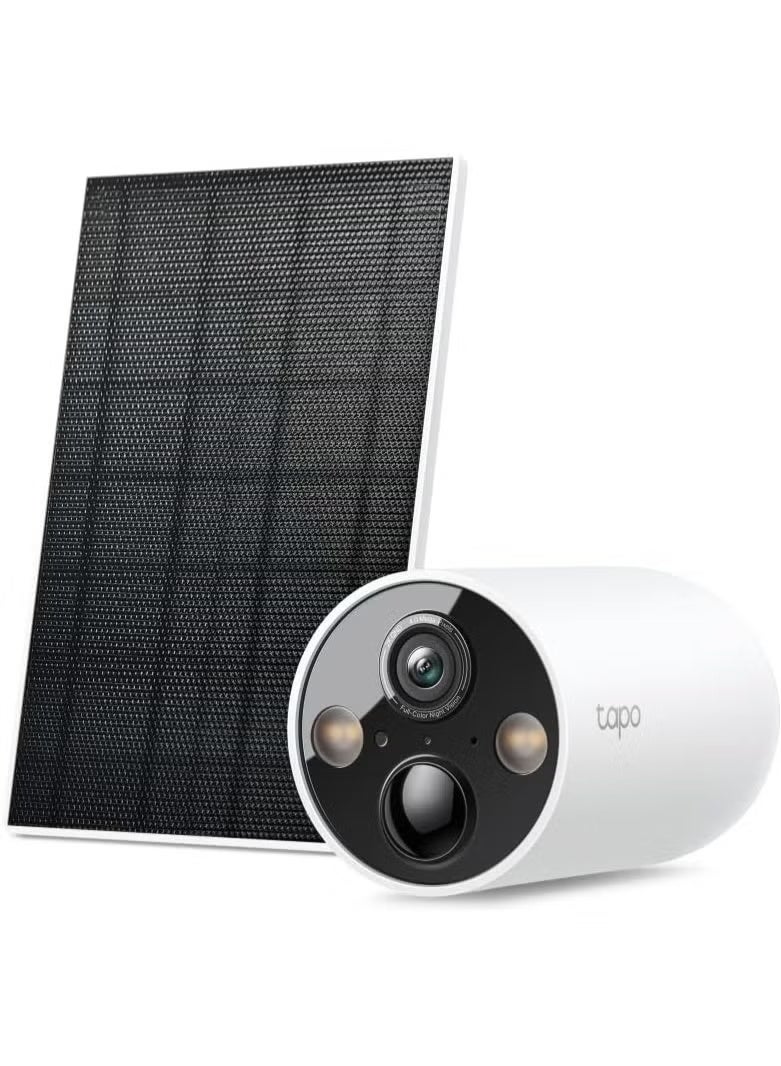 tapo TP-Link C425 Smart Wire-Free Security Camera Kit with Solar Panel – 2K QHD 4MP 1440p Video, Color Night Vision, Free AI Motion Detection, Two-Way Audio, IP66 Weatherproof, Uninterrupted Power Supply, Wireless Setup, Outdoor and Indoor Security for Home, Office, and Commercial Use - Image 1