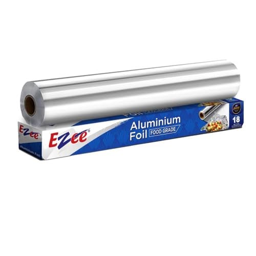 Ezee Aluminium Foil 18 Meters 11 Microns | Parchment & Wrapping Paper | Perfect for Cooking, Baking, Packing and Serving Foods - Image 1
