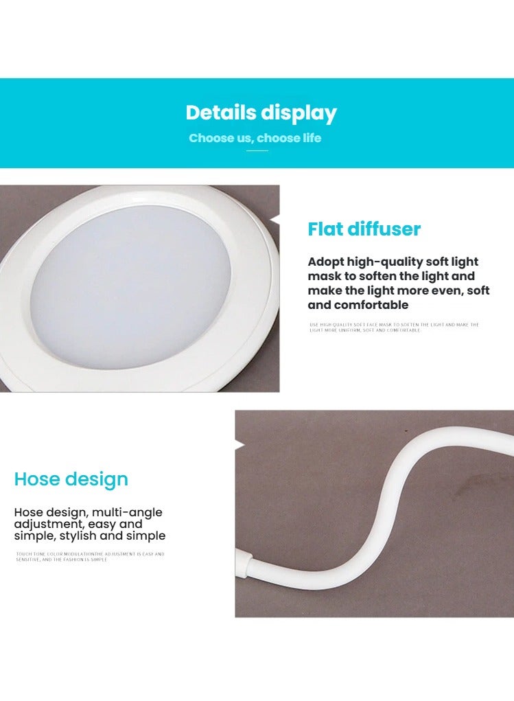 1pc USB Reading Light with Touch Control Flexible Gooseneck Led Night Lamp for Laptop and Reading Portable and Design for Camping and Computer Tasks - Image 3