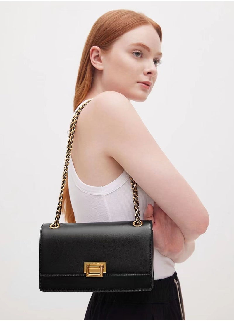 Charles & Keith Charles & Keith Chain Small Square Bag Shoulder Bag Crossbody Bag  - Image 5