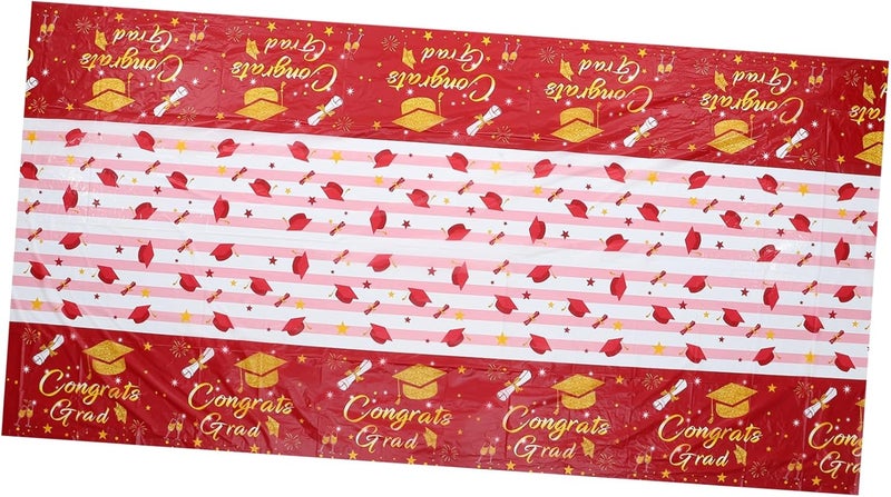 Ciieeo Graduation Party Tablecloth Premium Pe Material Graduation Table for Events and Celebrations - Image 1