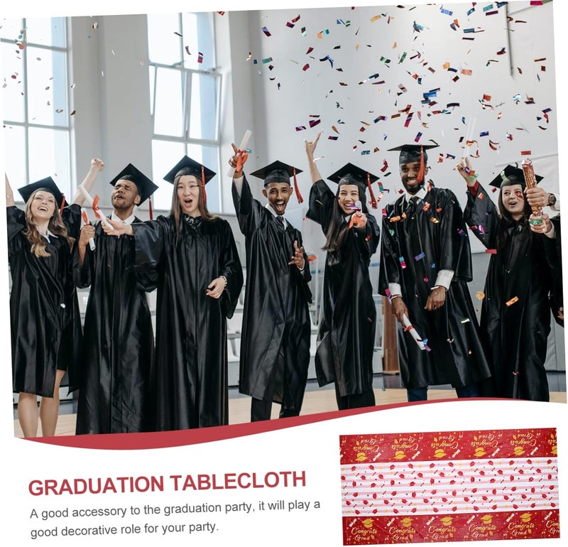 Ciieeo Graduation Party Tablecloth Premium Pe Material Graduation Table for Events and Celebrations - Image 4