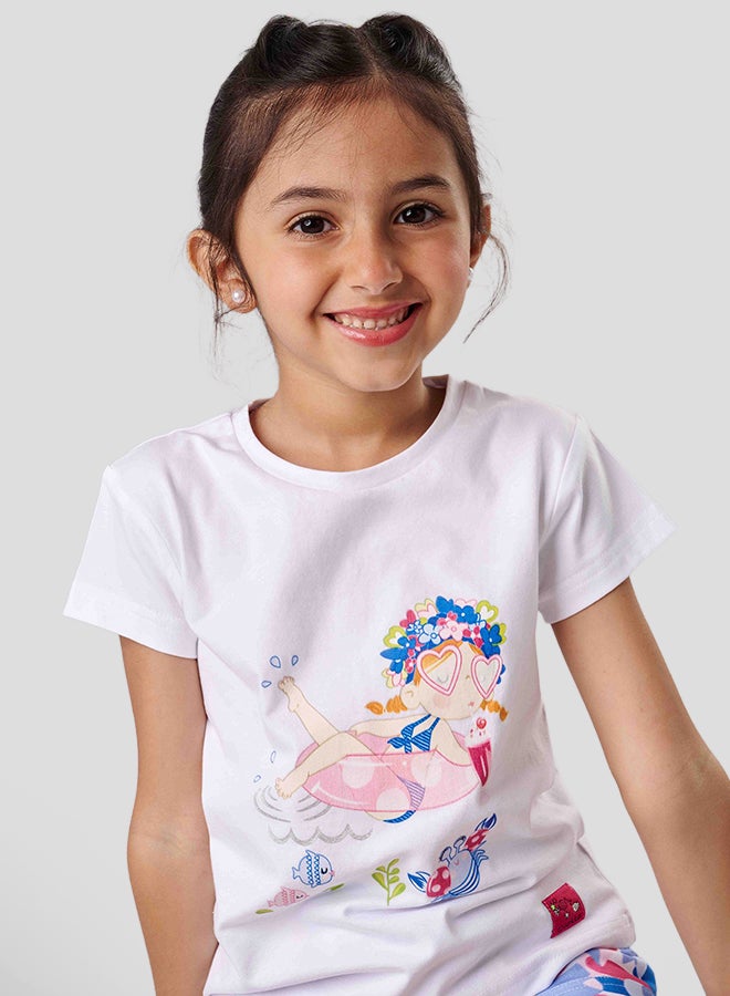 كوكا ملابس أطفال مجموعة تي شيرت وشورت بنات - Image 3