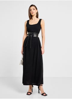 ELLA Sleeveless Dress With Princess Waist Cut  - Image 4