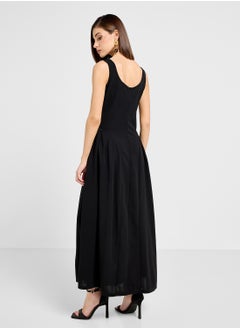 ELLA Sleeveless Dress With Princess Waist Cut  - Image 2