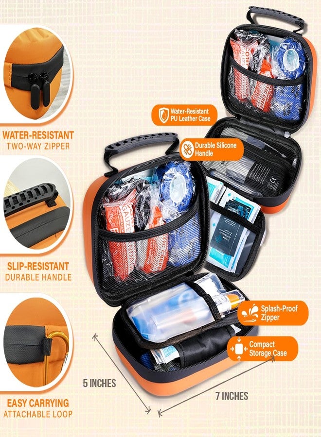 EVERLIT CARE EVERLIT Pet Medic First Aid Kit | 95 Pcs Vet-Approved Medical, Outdoor & Emergency Supplies for Dogs, Cats, Animal Care | Travel-Friendly Compact Bag for Home, Car and Travel (Guardian Orange) - Image 3