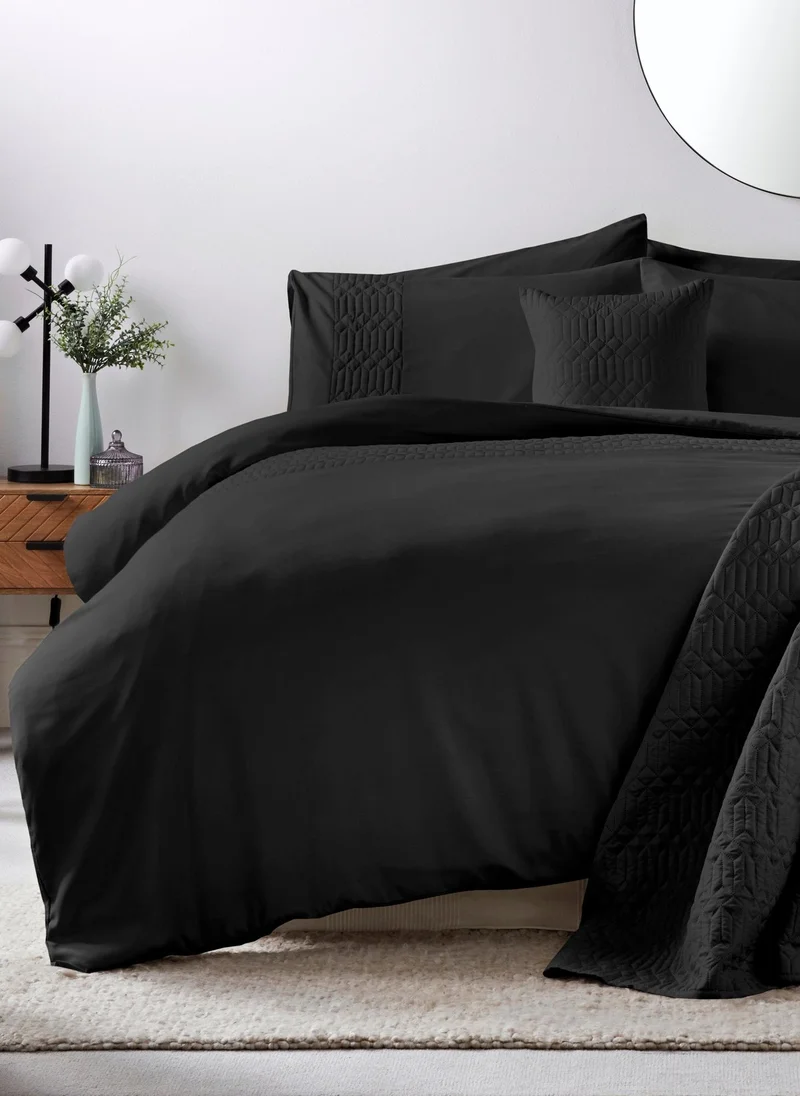 Matalan Black Geo Pinsonic Duvet Cover