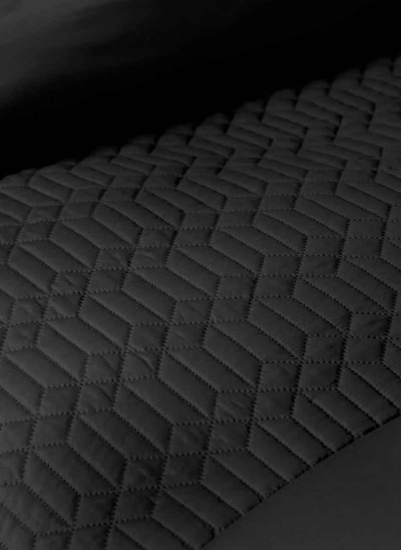 Matalan Black Geo Pinsonic Duvet Cover