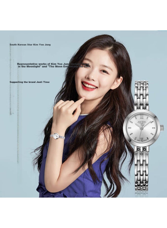 Julius Women's Bracelet Watch Korean Fashion Trend Quartz Waterproof Student Ladies Watch Silver Ja-770a - Image 2