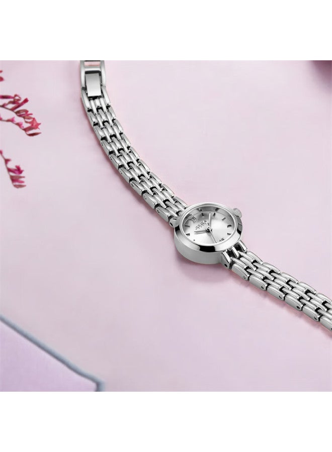 Julius Women's Bracelet Watch Korean Fashion Trend Quartz Waterproof Student Ladies Watch Silver Ja-770a - Image 4