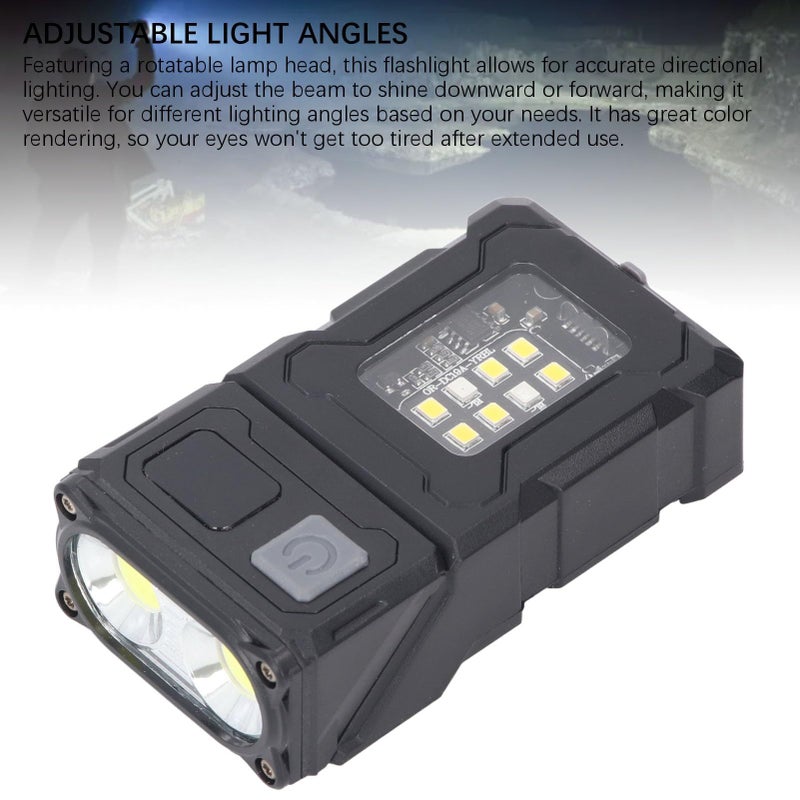 USB Rechargeable COB LED Work Light Magnetic Flashlight for Car Repair Camping - Image 3