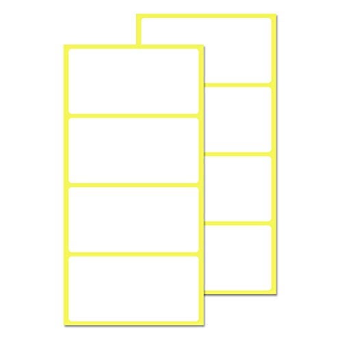 TownStix 200 Pack, 4" x 2", Labels Stickers for Storage Bins - Matte White - Image 1