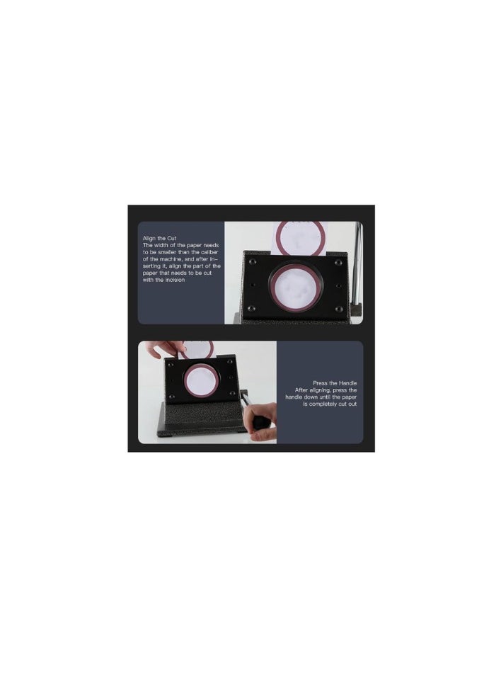 Kalon - Manual Round Machine,For Photo Magnet Machine Cutter,  Manual Desktop Paper PVC Round Shape Cutter Circle Cutting Machine For Badge Maker - Image 1