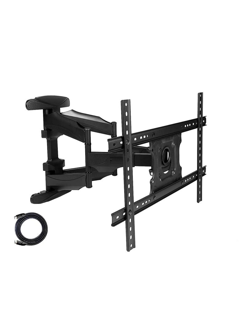 43 INC TO 75 INCPREMIUM TV WALL MOUNT BRACKET FULL MOTION WITH HDMI CABLE MANAGEMENT AND DUAL ARTICULATING ARMS SWIVEL TILT ROTATION FOR LED,LCD OLED - Image 1