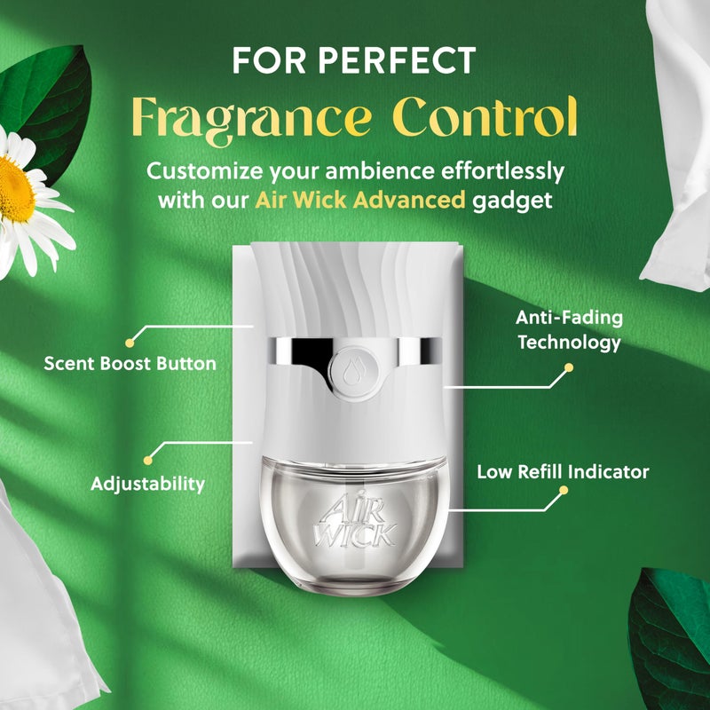 Air Wick عبوة إعادة تعبئة زيت معطر هواء Air Wick، 7 قطع، رائحة الكتان النظيف، معطر هواء، زيوت أساسية - Image 5