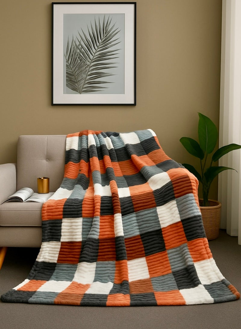STARLIFE Lightweight blanket 250 GSM Cozy Harmony Multicolor Blanket 160*220cm Ultra Soft blanket useful to all season for Bed & Sofa - Image 1