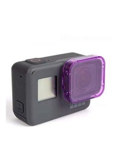 Ozone Underwater Diving UV Filter Protective Lens Cover Cap For GoPro HERO5 Sport Action Camera Purple 