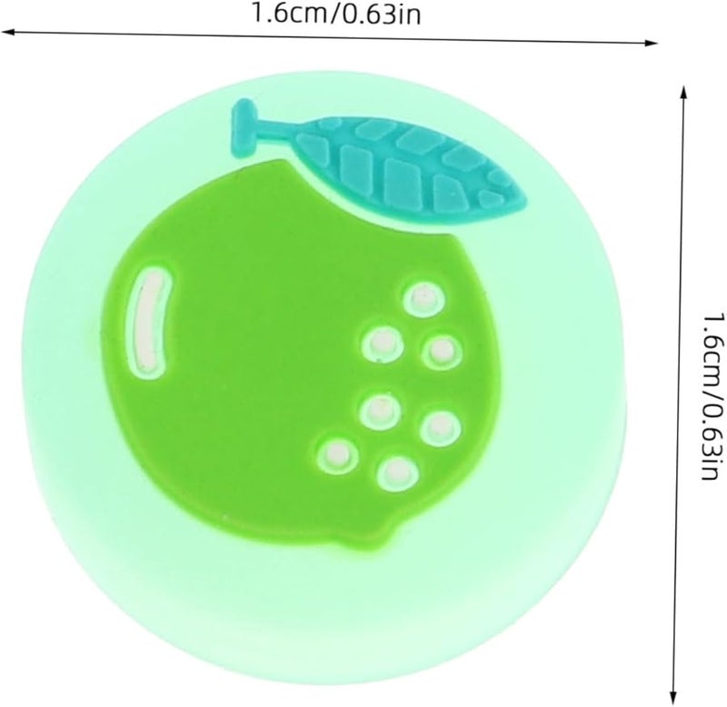 4pcs Glow In The Dark Silicone Thumb Grips For Switch Controllers Enhanced Night Gaming - Image 3