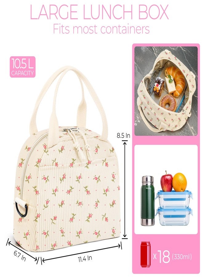 WOBAGMEN Lunch Bag for Women,Insulated Large Lunch Box,Reusable leakproof Lunch Totebag for Adult Work Office Picnic - Image 2