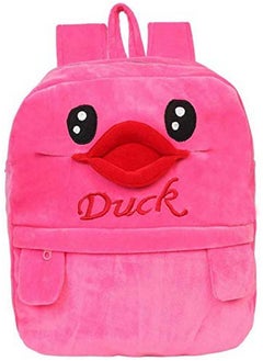 Blue Tree blue tree Cute Kids Backpack Toddler Bag Plush Animal Cartoon Mini Travel Bag for Baby Girl Boy 1-6 Years (Pink-Duck)  - Image 1