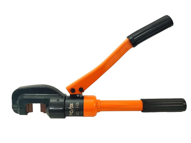 VOLTZ SC-16 Rebar Cutter Manual Hydraulic Rebar Cutter 8T Steel Rebar Cutting Tool Hand Rebar Cutting Machine for Cutting Steel Bar Range Φ4-16mm with Two Cutter Heads - Image 1