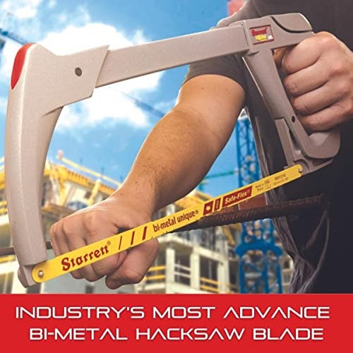 Starrett Bi-Metal Unique HSS Safe-Flex Hand Hacksaw Blade - Ideal for Contractors and Tradesmen - 12" Length, 1/2" Width, 0.024" Thickness, 24 TPI - 2-Pack - KBS1224-2 - Image 3