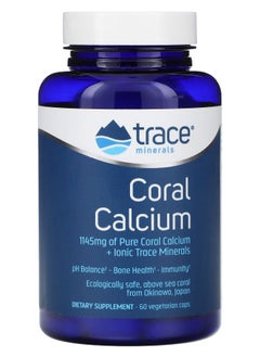 Trace Minerals Coral Calcium + Iconic Trace Minerals 60 Vegetarian Caps 