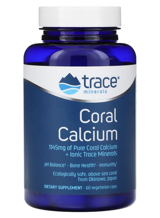 Trace Minerals Coral Calcium + Iconic Trace Minerals 60 Vegetarian Caps
