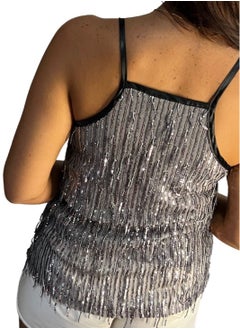 VENTIUP Sequin Blouse Silver  - Image 3