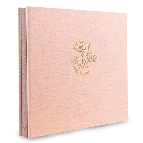 Holoary Photo Album 4x6 600 Photos 5 Pictures Per Page, 600 Pockets 4”x6” Picture Album, Linen Fabric Cover Big Picture Book for Photos, 4x6 Photo Albums for Family Weddings Travel Memories(Pink) - Image 1