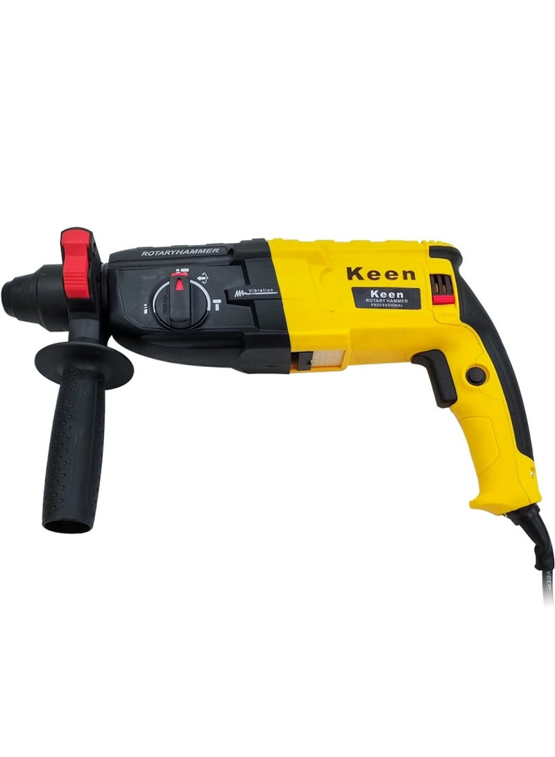 Keen Hammer Drill with 9 pcs accessories for Wall , Steel, Aluminium works, 950W 220-240V 50-60Hz 1600rpm 28 mm - OS-101 - Image 1