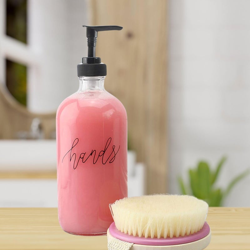 Cornucopia Brands زجاجات مضخة يدين وأطباق من كورنوكوبيا براندز سعة 16 أونصة (شفافة، مجموعة من 2) - Image 4