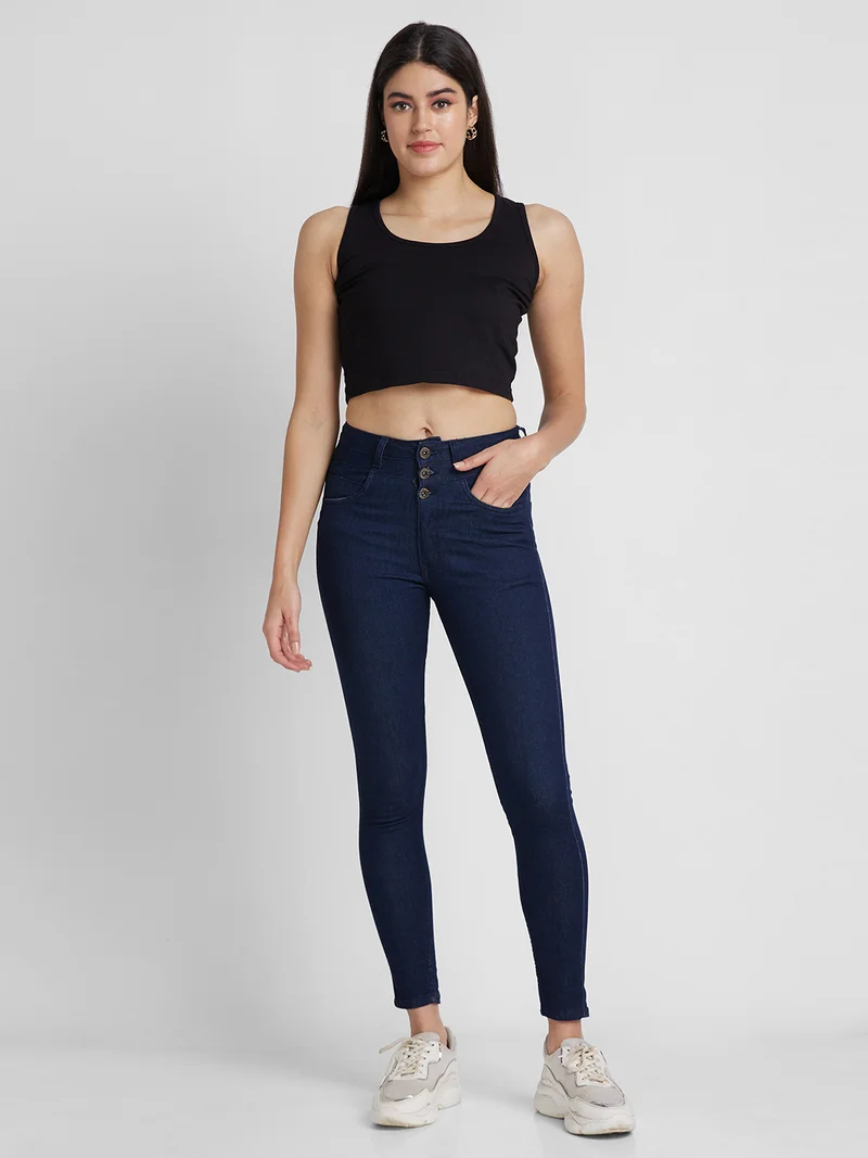 globus Women Skinny Fit High-Rise Stretchable Jeans