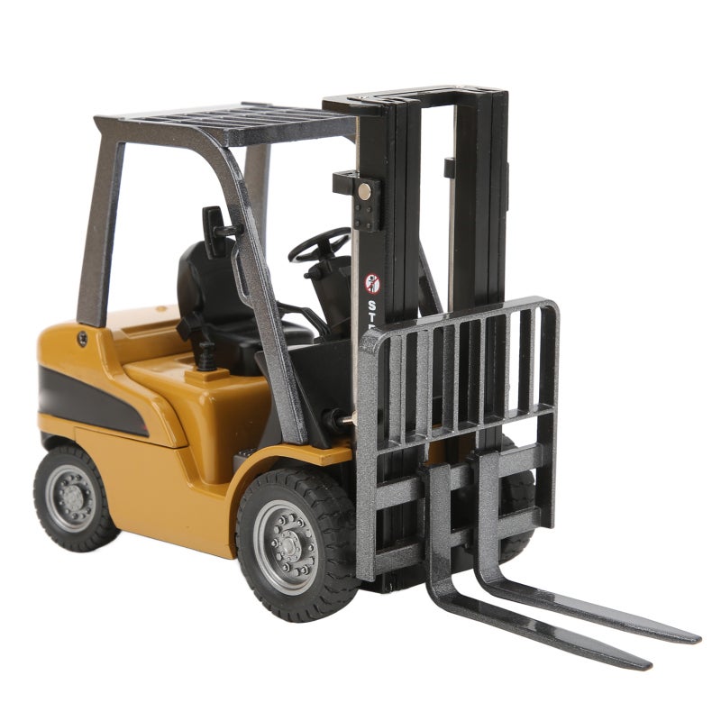 Heavy-Duty Alloy Forklift Model Die-Cast Engineering Vehicle - Non-Toxic Durable Static Display Toy for Kids Adult Collectors Home Decoration - Image 5