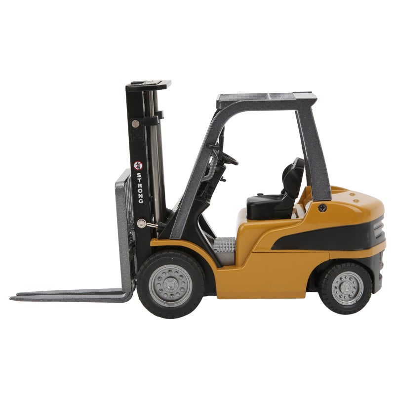Heavy-Duty Alloy Forklift Model Die-Cast Engineering Vehicle - Non-Toxic Durable Static Display Toy for Kids Adult Collectors Home Decoration - Image 3