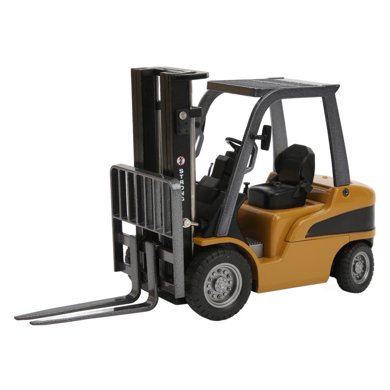 Heavy-Duty Alloy Forklift Model Die-Cast Engineering Vehicle - Non-Toxic Durable Static Display Toy for Kids Adult Collectors Home Decoration - Image 2